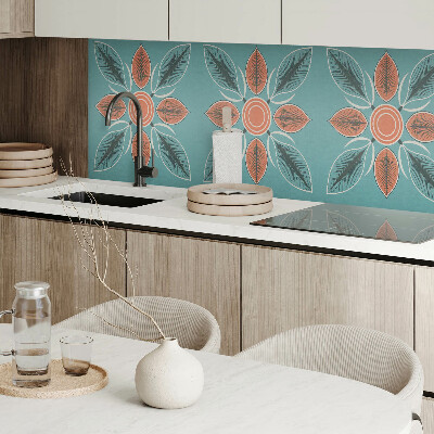 Panneau mural Motif floral avec des feuilles vertes