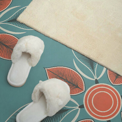 Panneau mural Motif floral avec des feuilles vertes