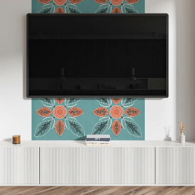 Panneau mural Motif floral avec des feuilles vertes