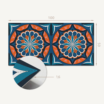 Rev?tement mural Mandala avec un motif de feuille