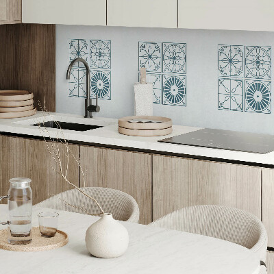 Panneau décoratif mural Motifs carrelés dans un style géométrique