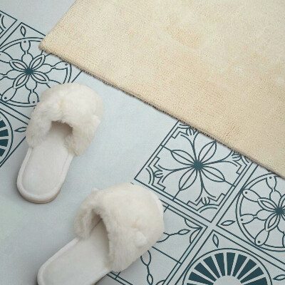 Panneau décoratif mural Motifs carrelés dans un style géométrique