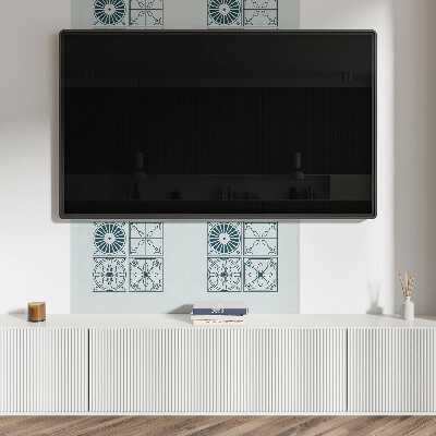 Panneau décoratif mural Motifs carrelés dans un style géométrique