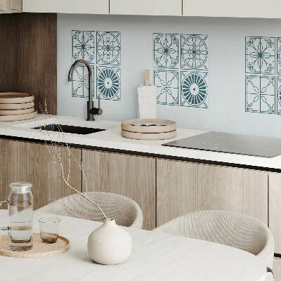 Panneau décoratif mural Motifs carrelés dans un style géométrique