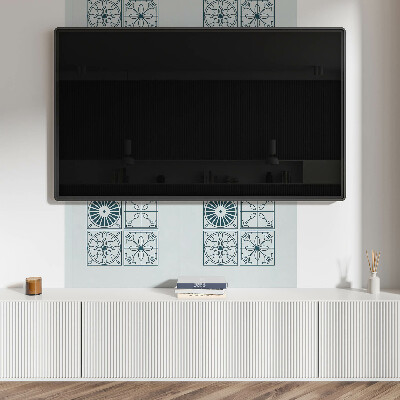 Panneau décoratif mural Motifs carrelés dans un style géométrique