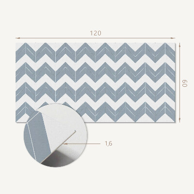 Panneau décoratif mural Motif ? rayures en zigzag