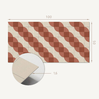 Panneau mural Motif géométrique ondulé