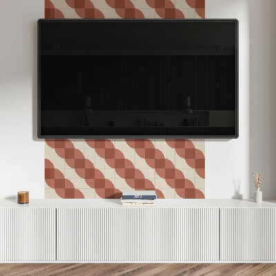 Panneau mural Motif géométrique ondulé