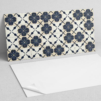 Panneau mural Motif floral sur fond uni