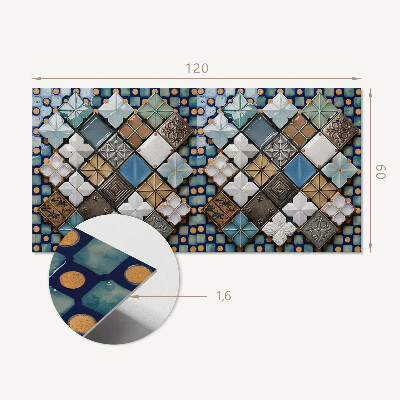 Panneau mural Motifs de carreaux de céramique