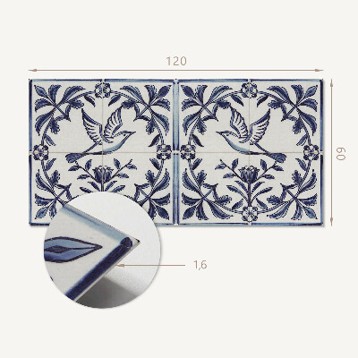 Rev?tement mural Motif d'oiseau parmi la verdure