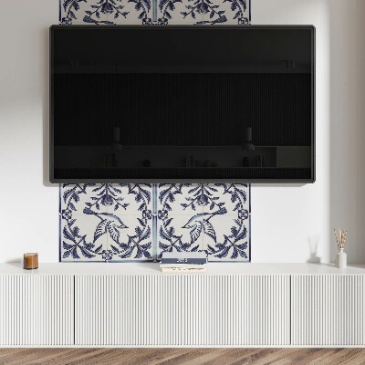 Rev?tement mural Motif d'oiseau parmi la verdure