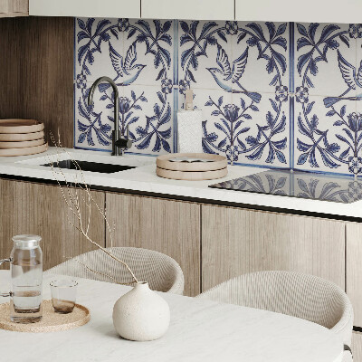 Rev?tement mural Motif d'oiseau parmi la verdure