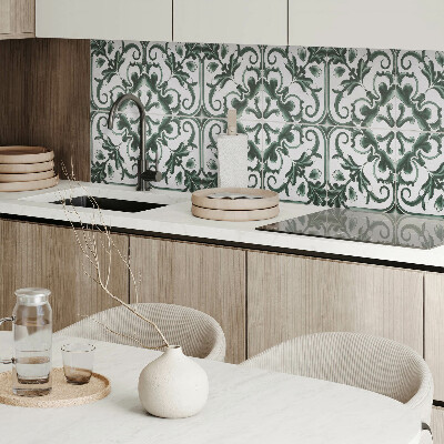 Panneau décoratif mural Carrés végétaux de style géométrique