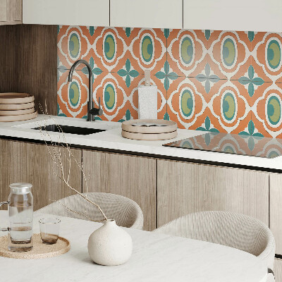 Panneau mural Motif mosa?que avec végétation