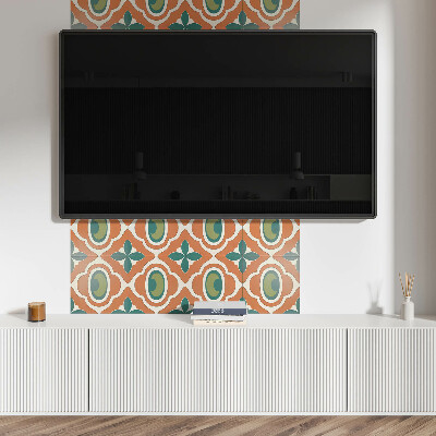 Panneau mural Motif mosa?que avec végétation