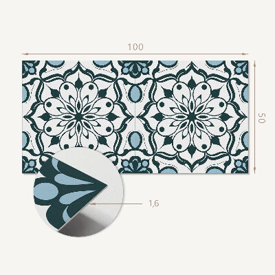 Rev?tement mural Mandala floral aux couleurs de la nature