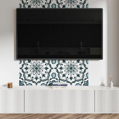 Rev?tement mural Mandala floral aux couleurs de la nature