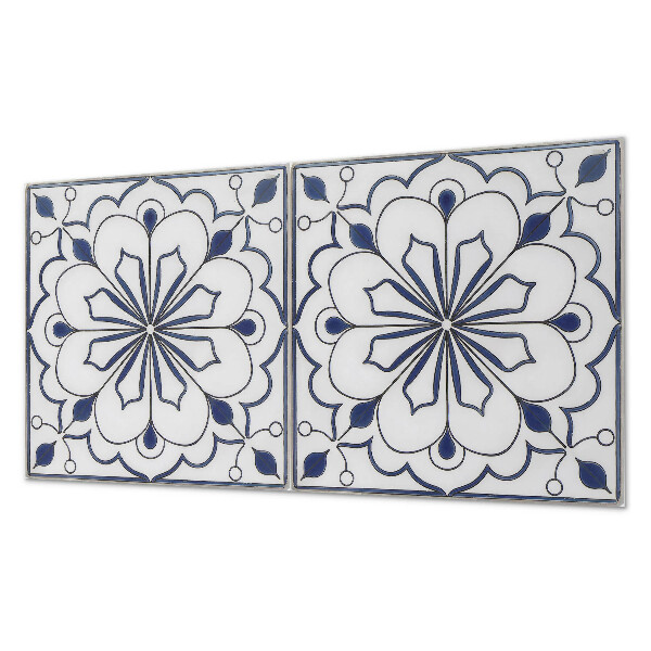 Panneau décoratif mural Motif floral de style céramique