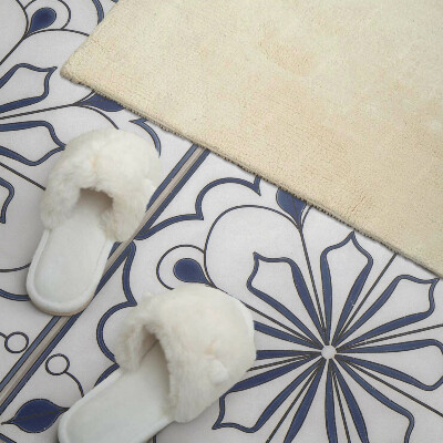 Panneau décoratif mural Motif floral de style céramique