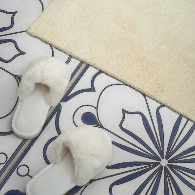 Panneau décoratif mural Motif floral de style céramique