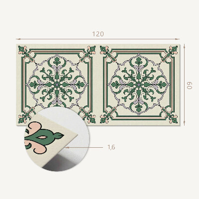 Panneau décoratif mural Motif floral avec détails décoratifs