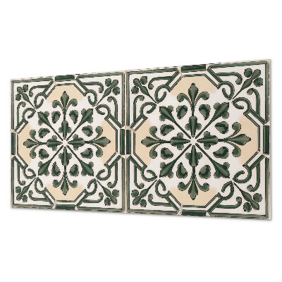 Panneau décoratif mural Motif végétal sur le carrelage