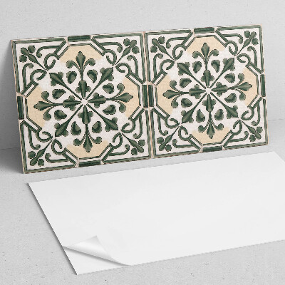 Panneau décoratif mural Motif végétal sur le carrelage