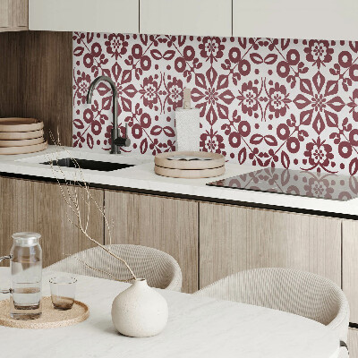 Panneau mural Motif floral avec des feuilles vertes