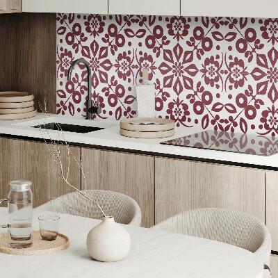 Panneau mural Motif floral avec des feuilles vertes