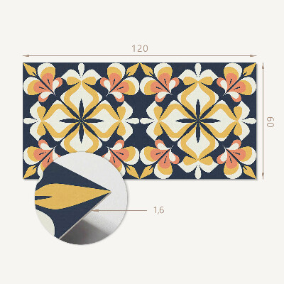 Rev?tement mural Motif floral en forme de géométrie