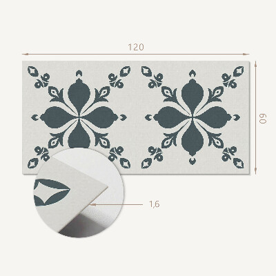 Panneau décoratif mural Motif ornemental feuillu