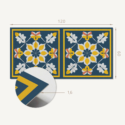 Panneau mural Harmonie florale en symétrie