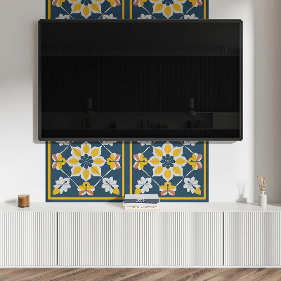 Panneau mural Harmonie florale en symétrie