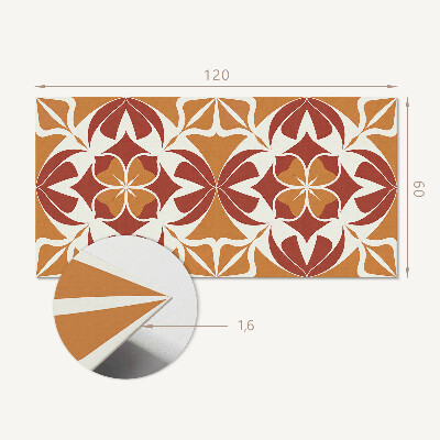 Panneau décoratif mural Un motif végétal dans une disposition symétrique