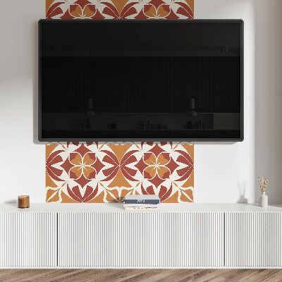 Panneau décoratif mural Un motif végétal dans une disposition symétrique