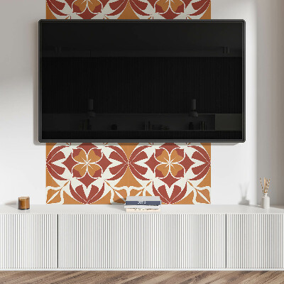 Panneau décoratif mural Un motif végétal dans une disposition symétrique