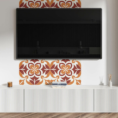 Panneau mural Motif floral avec des feuilles vertes