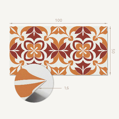 Panneau mural Motif floral avec des feuilles vertes