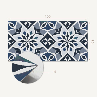 Rev?tement mural Géométrie florale dans un style moderne