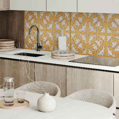 Panneau mural Mosa?que florale en couleurs