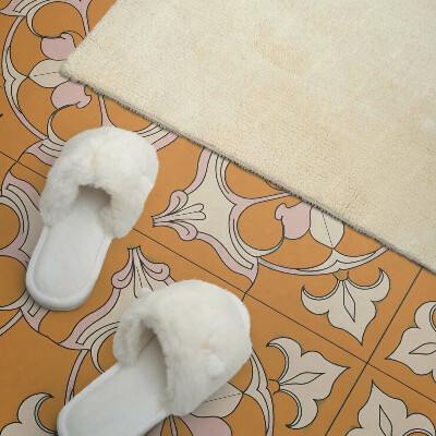 Panneau mural Mosa?que florale en couleurs