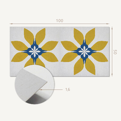 Panneau mural Motif floral avec des feuilles