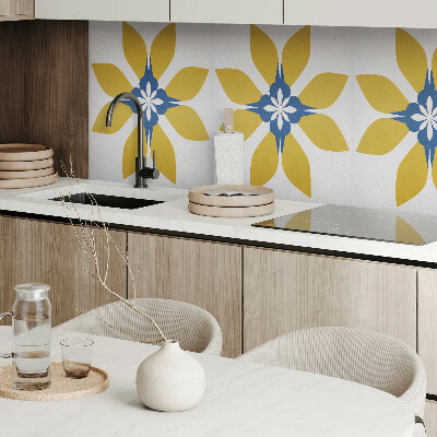 Panneau mural Motif floral avec des feuilles