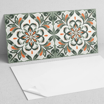 Panneau décoratif mural Motif floral avec des feuilles vertes