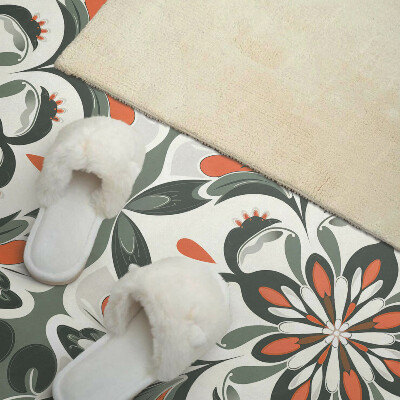 Panneau décoratif mural Motif floral avec des feuilles vertes