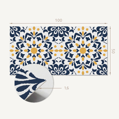 Panneau décoratif mural Mandala floral dans un style artistique