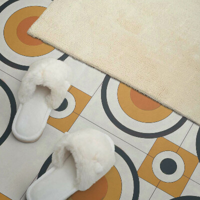 Panneau mural Le mod?le des cercles et des carrés en géométrie