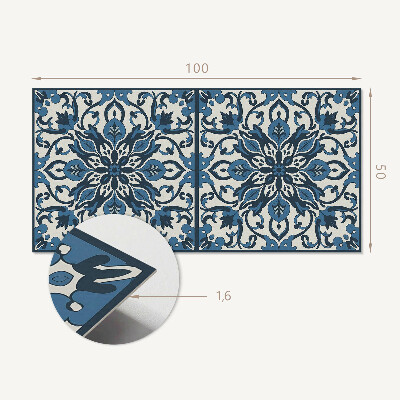 Panneau mural Motif floral avec des feuilles vertes