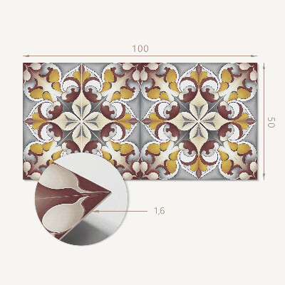 Rev?tement mural Mosa?que florale de style artistique